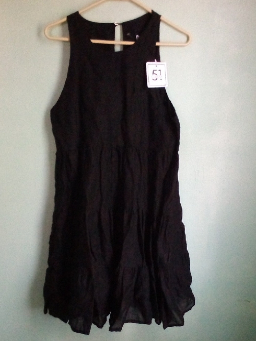 Black Sleeveless A-Line Dress